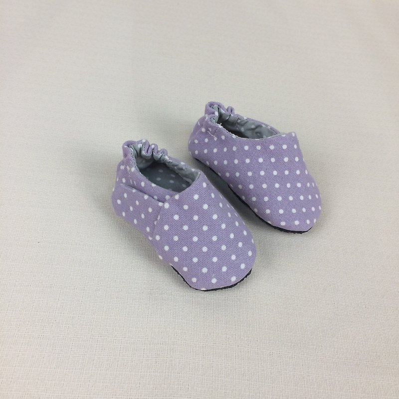 バージニア手作り靴、キャンバスシューズロマンチックな紫色のライン - キッズシューズ - コットン・麻 ブルー