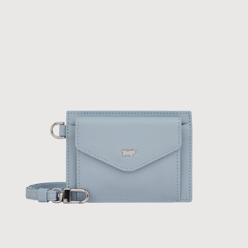 【Complimentary Gift Wrapping Upgrade】Venus-B Series Card Holder - Light Blue / BF849-170-CBL - Card Holders & Cases - Genuine Leather Blue