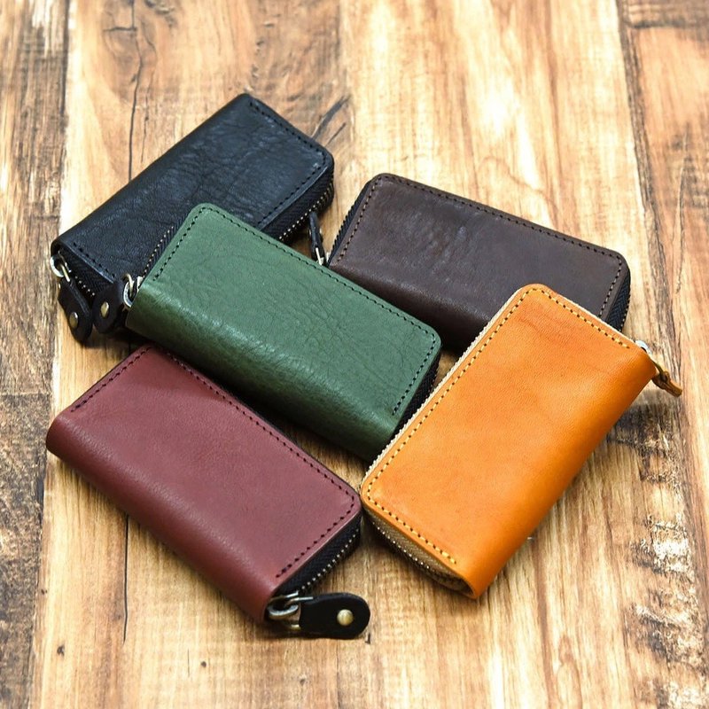 Tochigi Leather 4-Key Case, Removable, Key Case, Key Ring, Made in Japan, Made from Rice Grass - ที่ห้อยกุญแจ - หนังแท้ หลากหลายสี