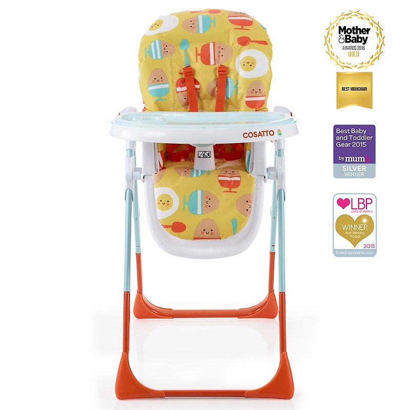 Cosatto Noodle Supa Highchair – Egg and Spoon - Kids' Furniture - Other Materials Orange