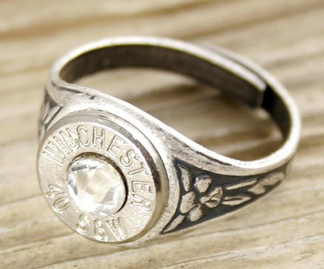 Bullet clearance wedding rings