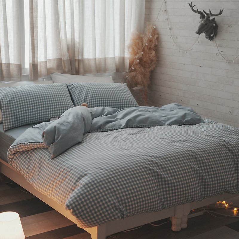 静かなコーマ綿 100% ベッドパック 台湾製 - 寝具 - コットン・麻 ブルー