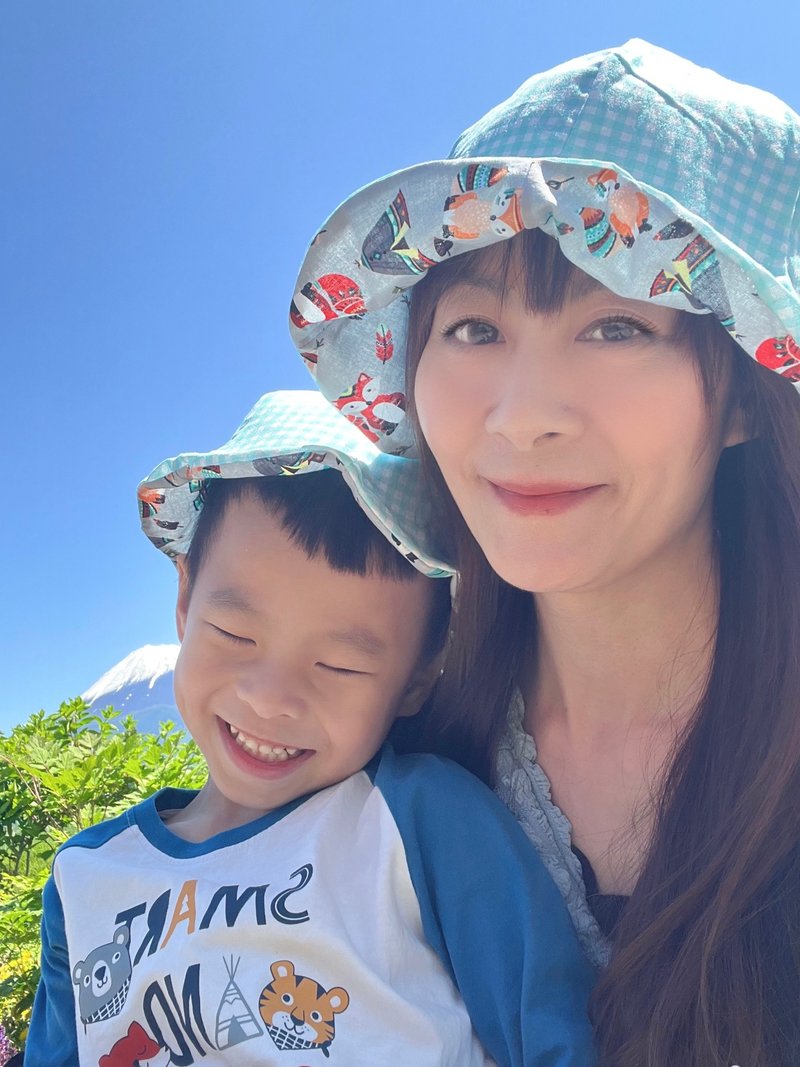 Explorer Sun Hat Toddler Bucket Hat for Mother&Kids Beach Hat - ชุดครอบครัว - ผ้าฝ้าย/ผ้าลินิน 