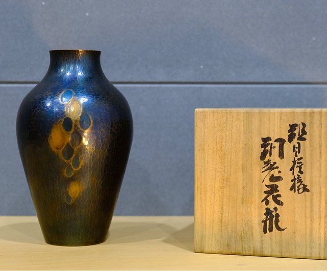 玉川堂 花瓶 Copper flower vase Gyokusendo | www.ofa.sg