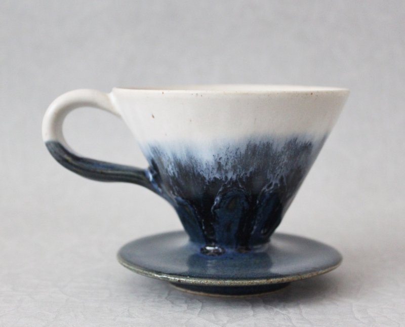 Blue tears hand pour coffee filter cup - เครื่องทำกาแฟ - ดินเผา 