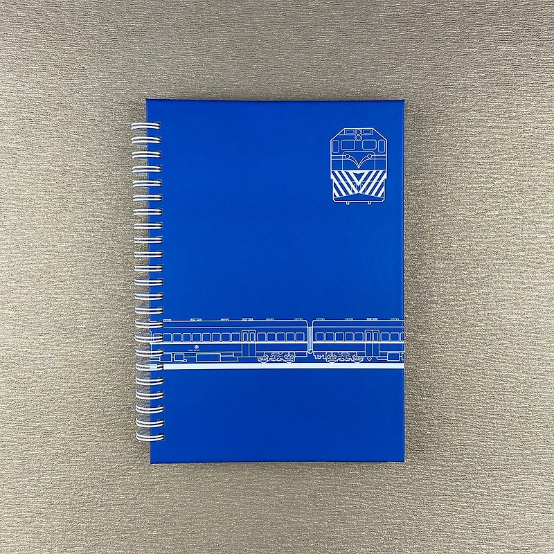 Taiwan Railway primary color blue leather train notebook - สมุดบันทึก/สมุดปฏิทิน - กระดาษ สีน้ำเงิน