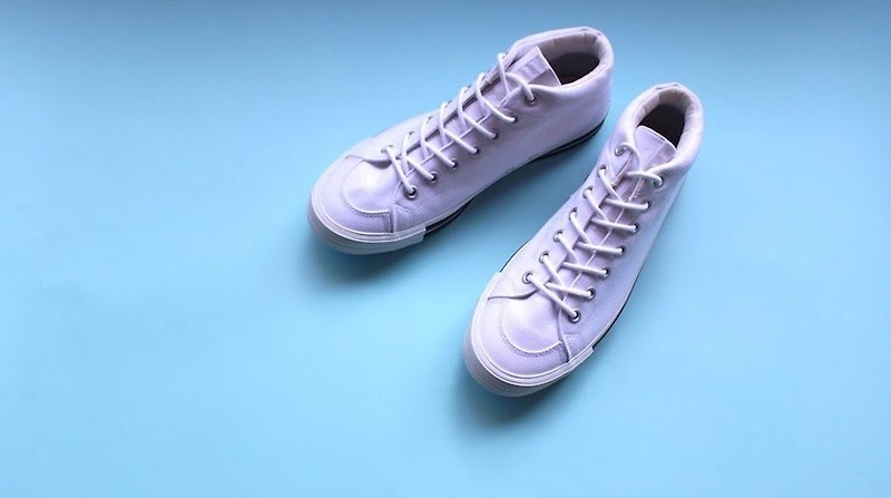 【 RFW】BAGEL-MID STANDARD　休閒鞋 - 女休閒鞋/帆布鞋 - 棉．麻 白色