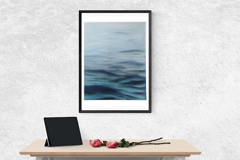 Ocean poster art print home decot wall art - 牆貼/牆身裝飾 - 紙 透明