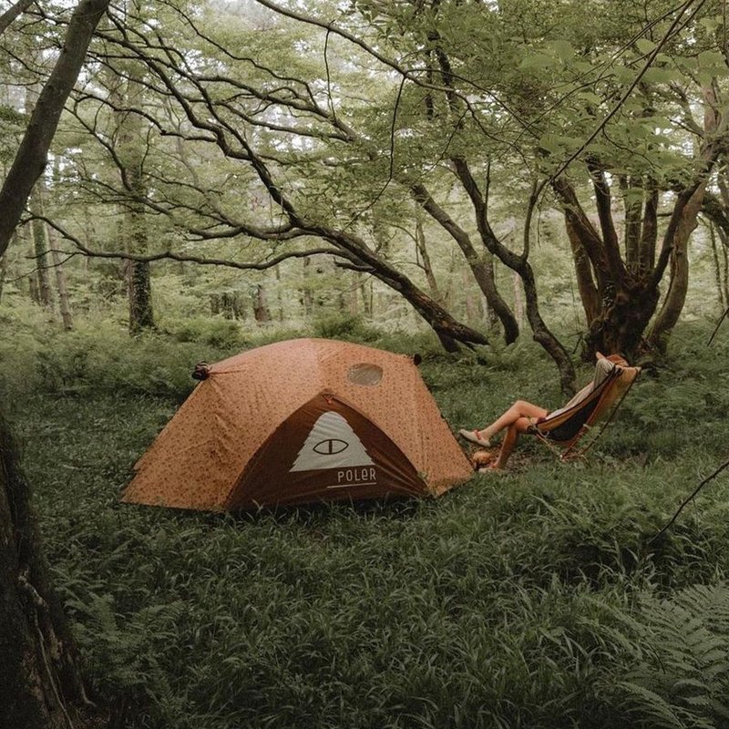 POLER  TWO MAN TENT 雙人帳篷 淺棕蘑菇 限量商品 - 露營用品 - 其他材質 卡其色