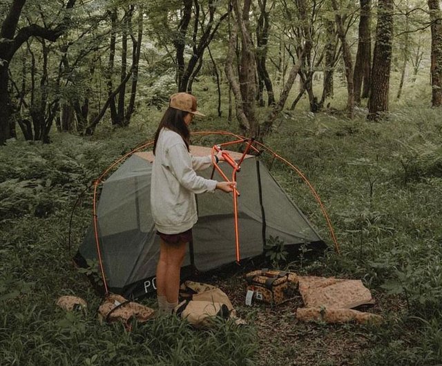 POLER TWO MAN TENT double tent Brown mushroom limited