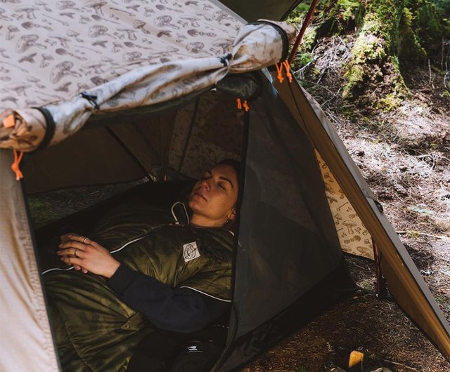 POLER TWO MAN TENT double tent Brown mushroom limited