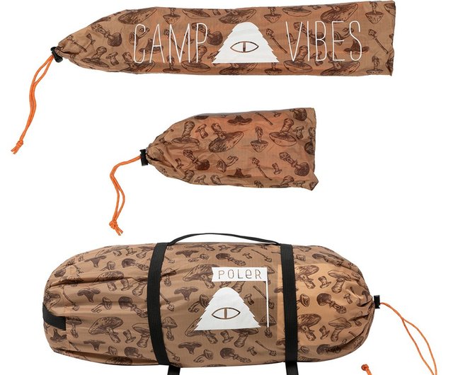 POLER TWO MAN TENT double tent Brown mushroom limited
