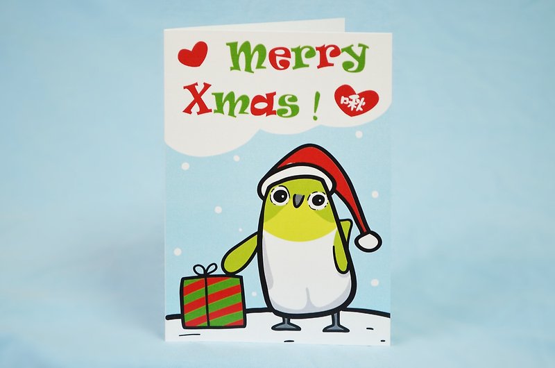 [Add purchase] 啾 一起 Merry Christmas ‧ Christmas card - Cards & Postcards - Paper Green