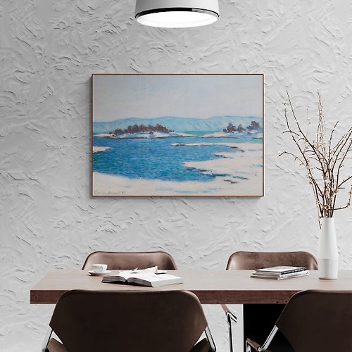 LIGHTO 光印樣 【印象派掛畫】莫內 Monet: 位於克里斯蒂安尼亞峽灣邊緣