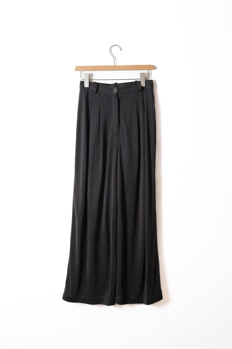 Innocence Department Store Vintage Vintage Trousers Natural Drape Wide Pants TR.002 - Women's Pants - Polyester Gray