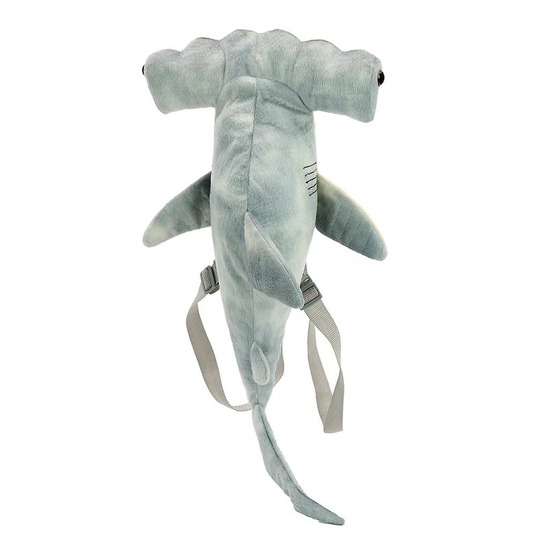 Hammerhead Shark/Hammerhead Shark/Axehead Shark/Shark Plush Style Backpack (Gray) - CoolLecun - กระเป๋าเป้สะพายหลัง - ไฟเบอร์อื่นๆ สีใส