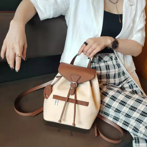 Leather Backpack, Women's Casual Mini Backpack, Cute Shoulder Bag,  Messenger Bag - Shop BOVER Backpacks - Pinkoi