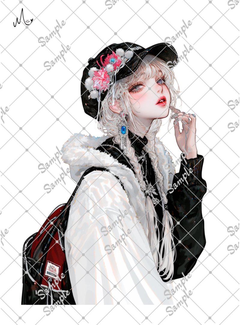 オリジナル人物ステッカー - 貼紙 - 紙 