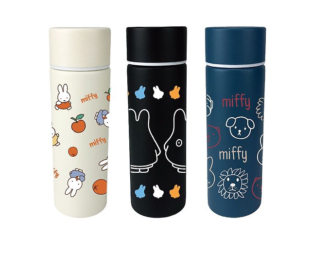 Thermos Vacuum Insulation Straw Bottle One-touch 400ml Miffy Yellow Flower FHL for sale online 