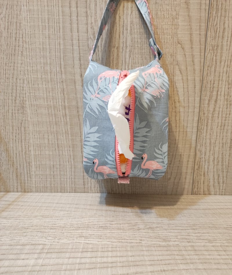 掛式平放兩用面紙套(收納包)-六種花色 - 面紙盒 - 棉．麻 