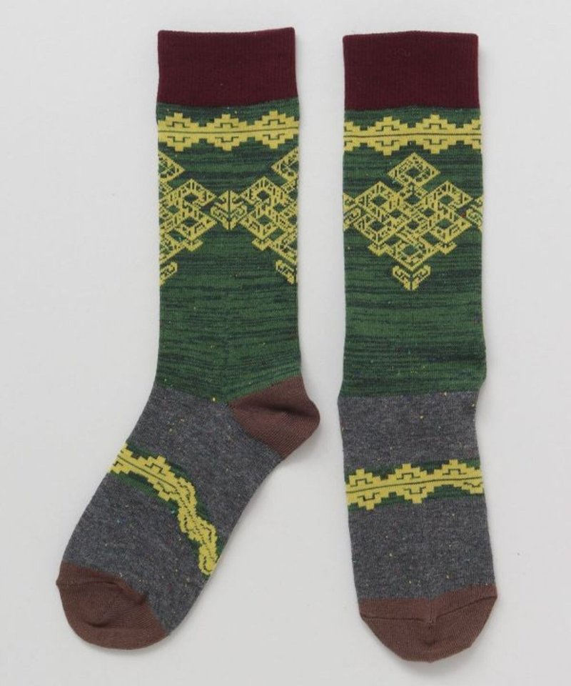 [Popular Pre-order] Nomadic Tuareg Tribe Auspicious Totem Stockings (27cm) CISP4302 - ถุงเท้า - วัสดุอื่นๆ 