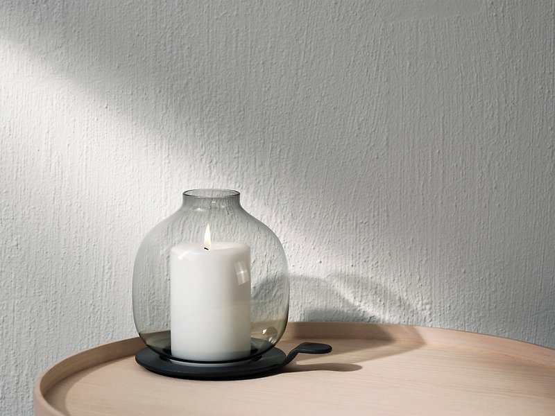 [MENU Danish Design Home] Hallgeir Handheld Glass Candlestick - Candles & Candle Holders - Glass 