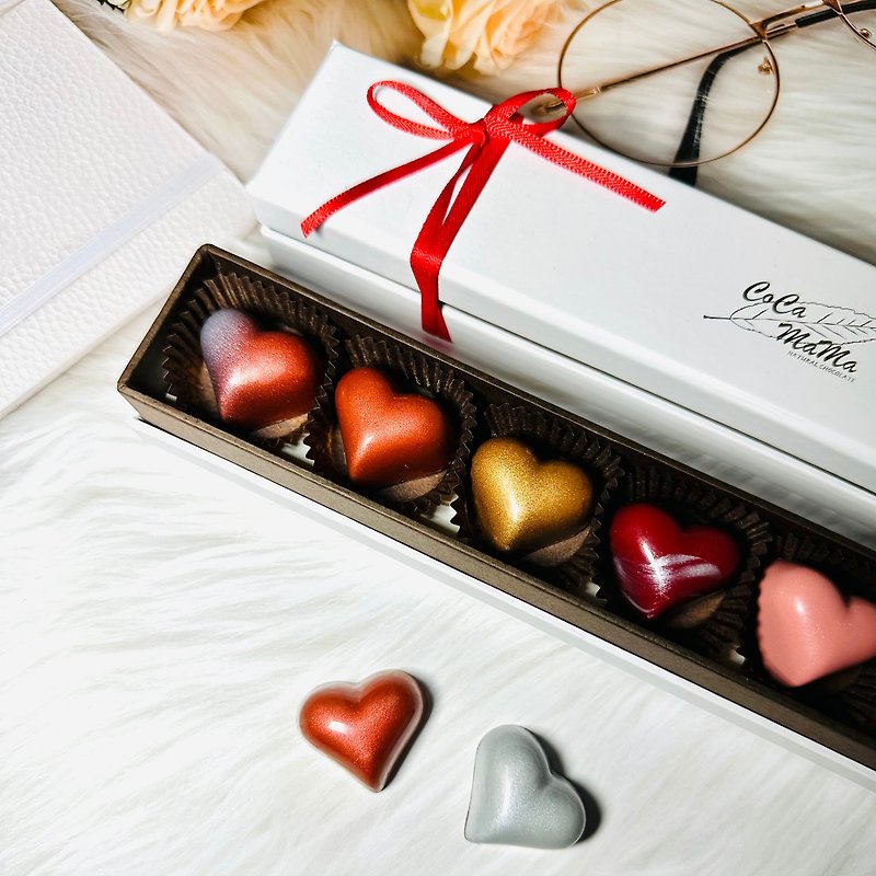 新鮮食材 巧克力 - 【2023西洋情人節禮盒】含餡巧克力(7入)-CoCa MaMa 巧克力工坊