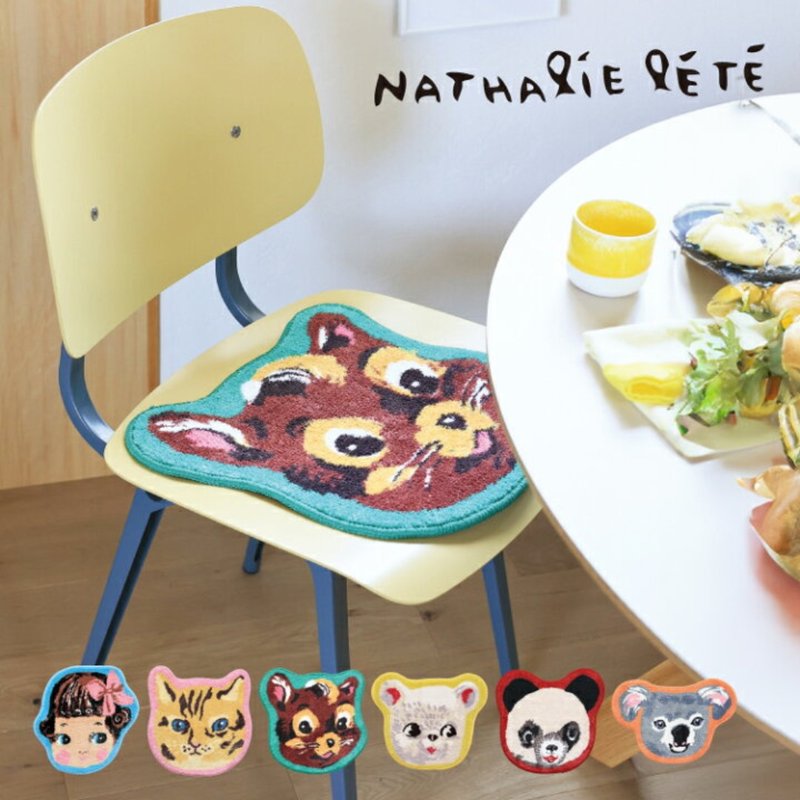 日本直送 Nathalie Lete插畫防滑墊/座墊 - 地墊/地毯 - 聚酯纖維 多色
