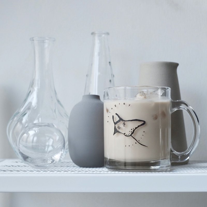 Squid transparent glass mug - แก้ว - แก้ว สีใส