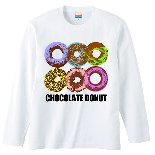3745 ロングスリーブTシャツ / Chocolate donuts
