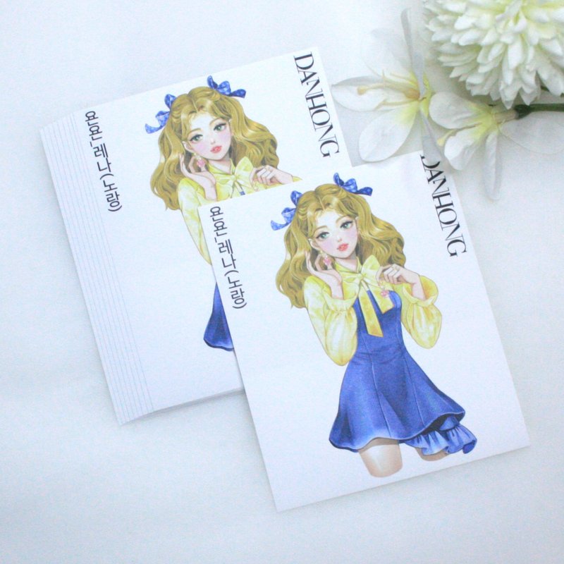 younyoun_Sensitive girl sticker_Rena_yellow - 貼紙 - 紙 