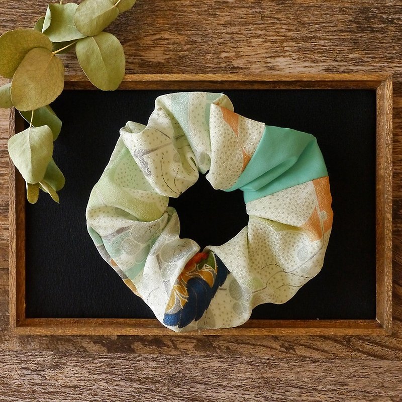 Happy hair decorative kimono Sushi fan - Hair Accessories - Cotton & Hemp Green