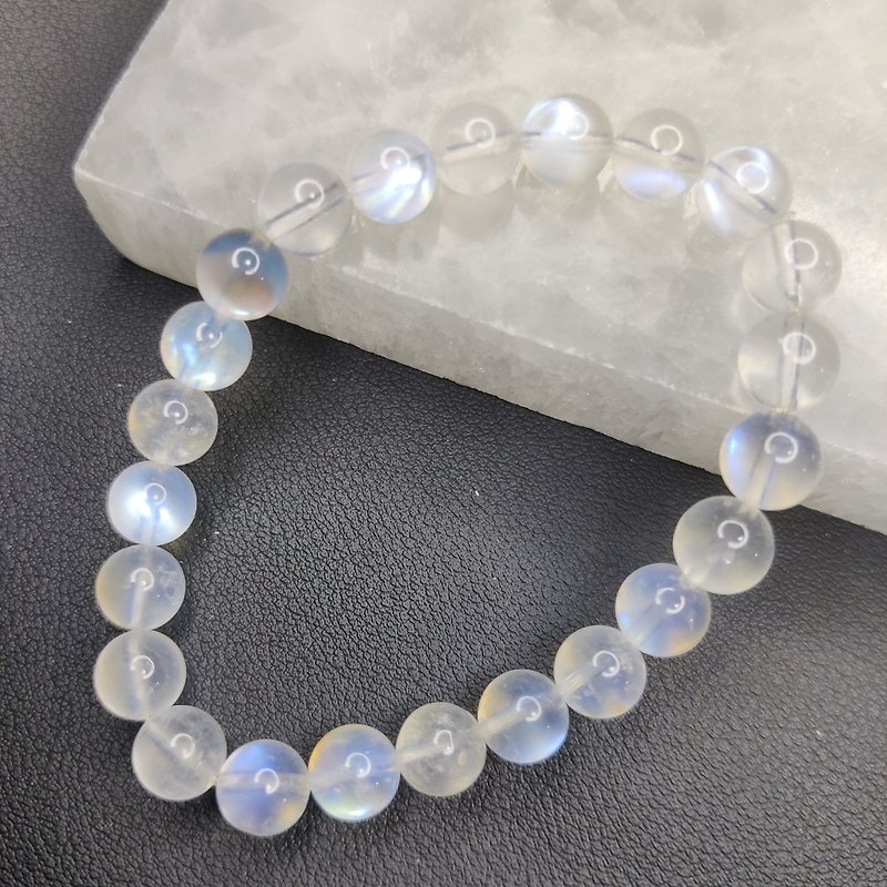 Blue Moonstone Sri Lanka Bracelet Bracelet Natural Crystal Crystal Bracelet 8mm 8.5mm - Bracelets - Crystal 