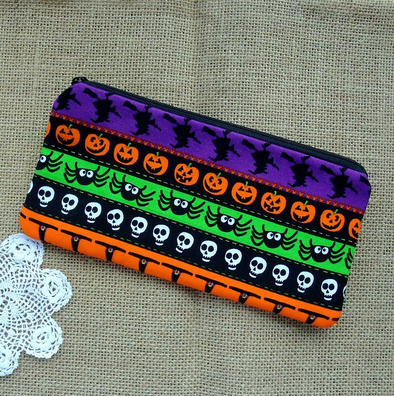 Large Zipper Pouch, Pencil Pouch, Gadget Bag, Cosmetic Bag (ZL-129) - Pencil Cases - Cotton & Hemp Multicolor