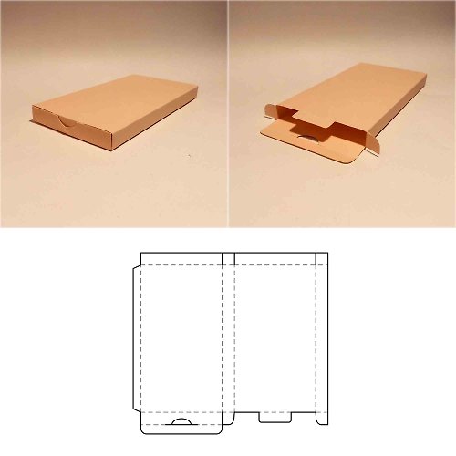 JustGreatPrintables Flat box template, thin box, narrow box, SVG, PDF, Cricut, Silhouette, 8.5x11