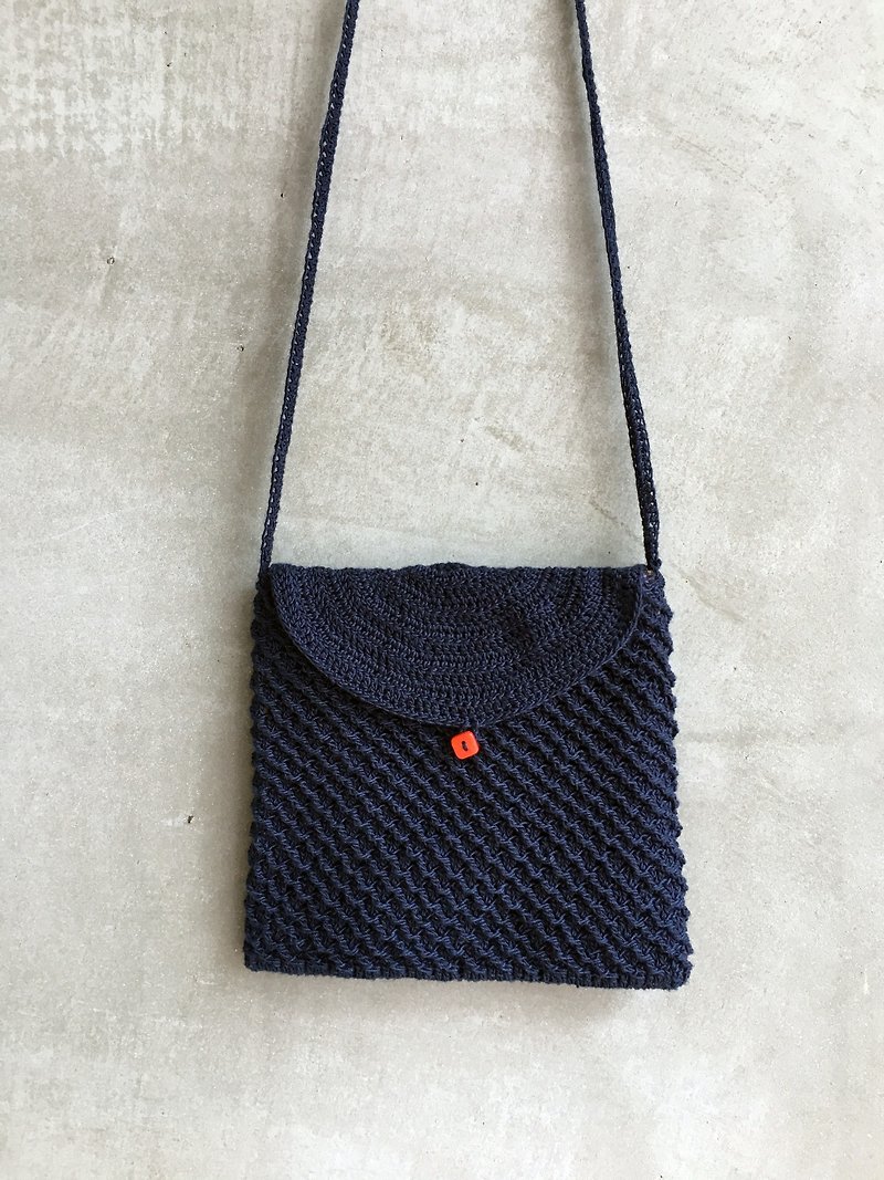 深藍 信封包 - 側背包/斜孭袋 - 其他材質 
