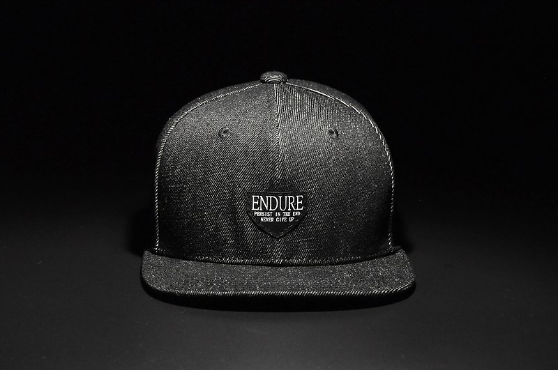 ENDURE/Pour three small signs - Hats & Caps - Cotton & Hemp Black