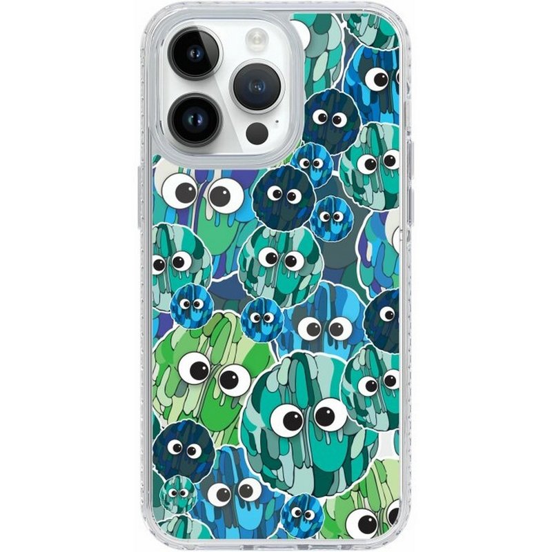 Ryan San - Blue Atom iPhone 16 Samsung Golden Case/Mirror Case/Hybrid Plus - Phone Cases - Plastic Multicolor