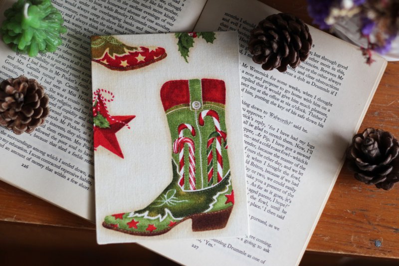 Christmas postcard postcard Christmas card - การ์ด/โปสการ์ด - กระดาษ สีแดง