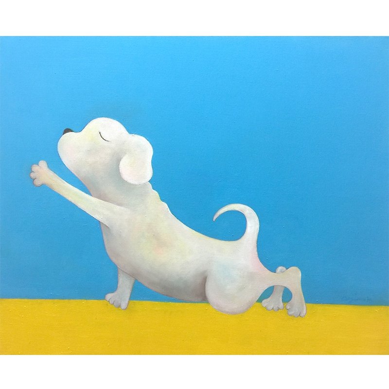 Dog, Giclée, Digital print, Oil Painting, Wall Art, Wall Decoration W50XH60.5cm - โปสเตอร์ - วัสดุอื่นๆ หลากหลายสี