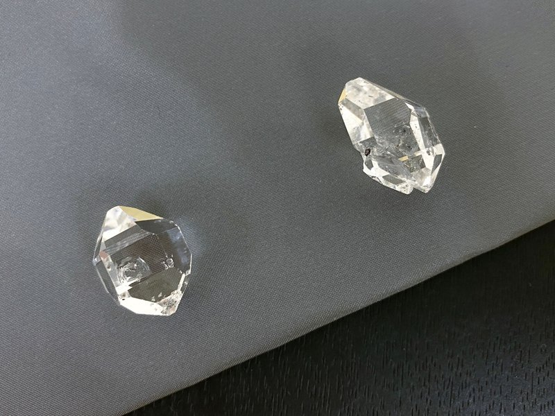 Edith & Jaz • 美國閃靈鑽原石 G18 - 金工/飾品 - 半寶石 透明