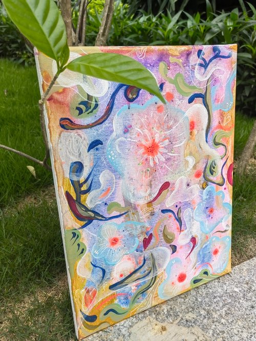 抽象的な油絵 花のようなデザイン 500x0.jpg