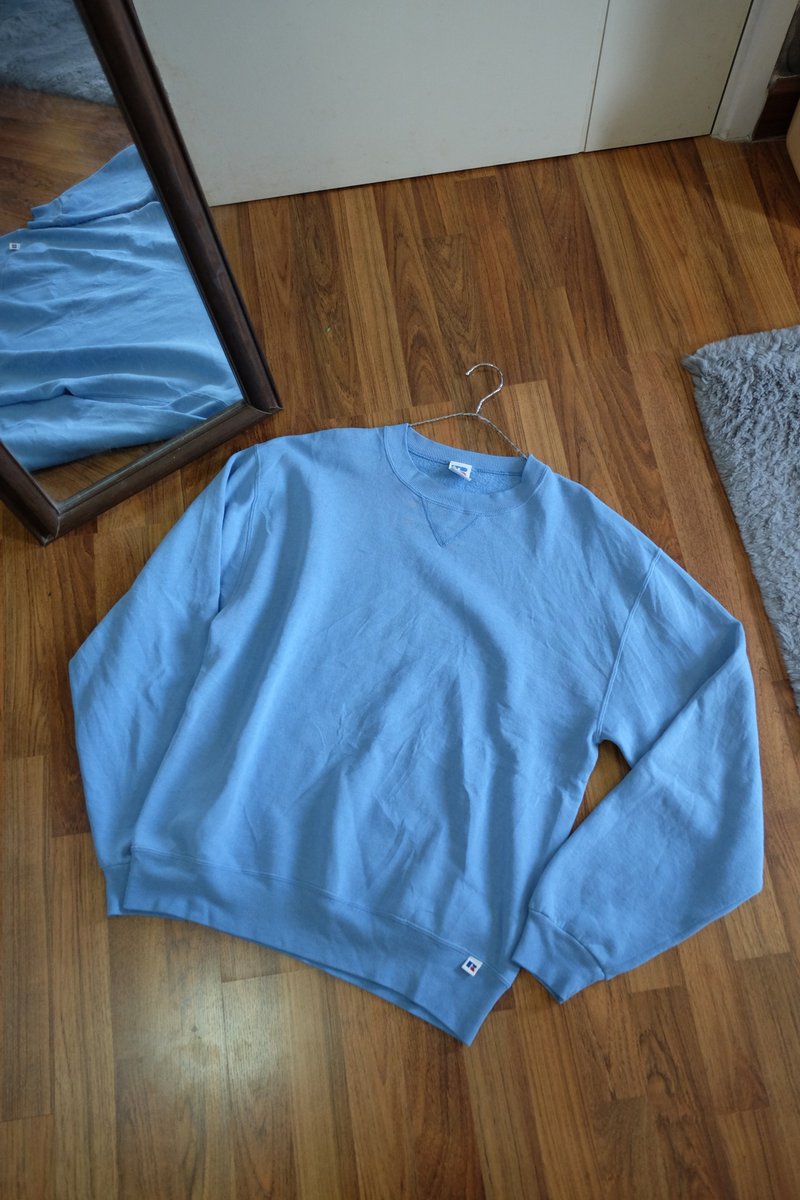 Vintage 90s Russell Athletic Pullover Sweatshirt - 男毛衣/針織衫 - 棉．麻 