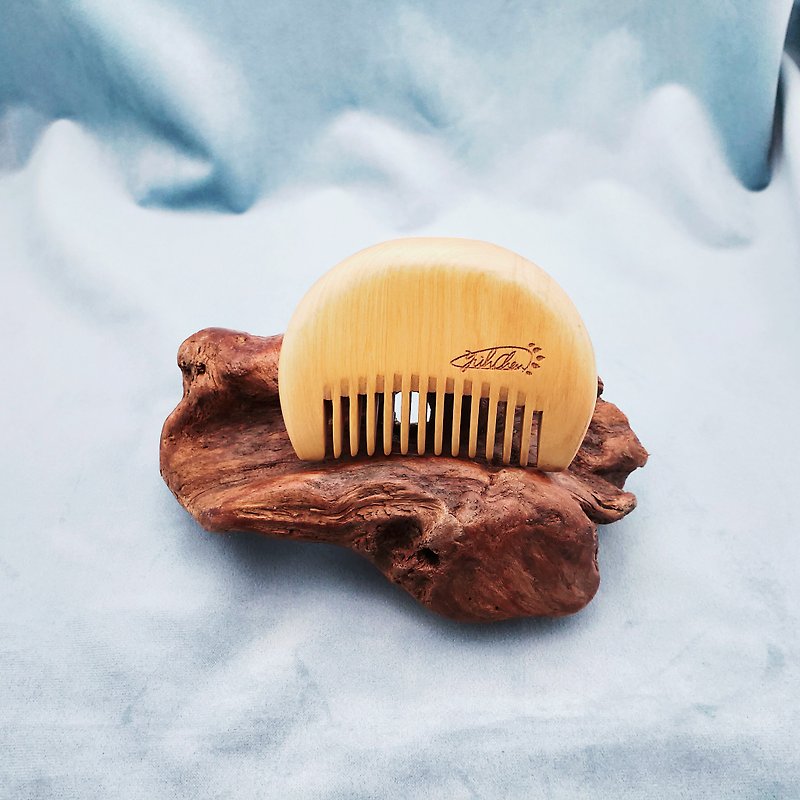 Scalp Care Massage Comb Classic Sister Head Series Small Leaf Boxwood - อุปกรณ์แต่งหน้า/กระจก/หวี - ไม้ 