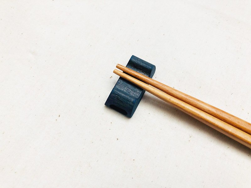 Natural Dye Beech Wooden Chopstick Holder (Blue Dye) Natural Dye - Chopsticks - Wood Blue