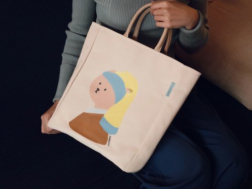 Girl with a Pearl Earring Canvas Tote Bag/ Shopping Bag - Shop