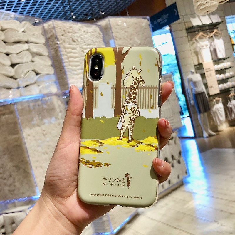 Mr.Giraffe. Design. Printed phone case on both sides .(iPhoneXS) - เคส/ซองมือถือ - ซิลิคอน 