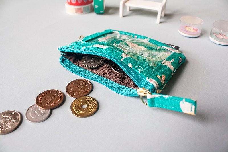 Love Fabric Series] [cloth badge / purse / purse (straight) - Coin Purses - Paper Multicolor