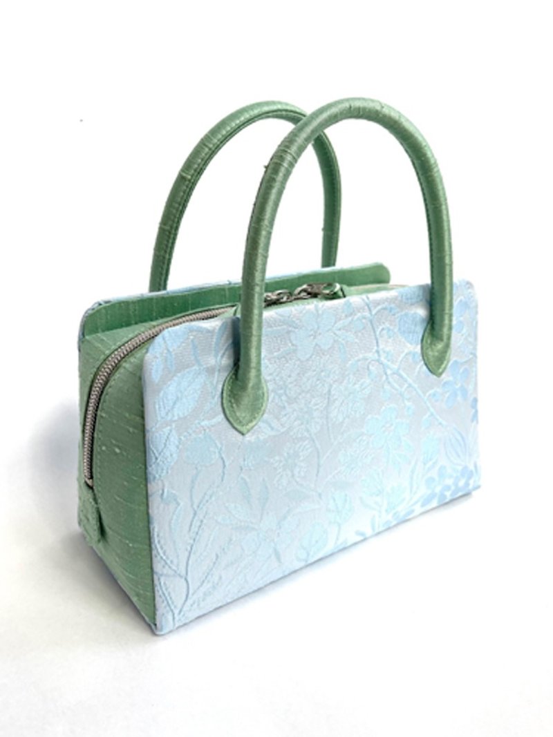 Rikyu bag matelasse blue M size Rikyu bag - Handbags & Totes - Polyester Blue