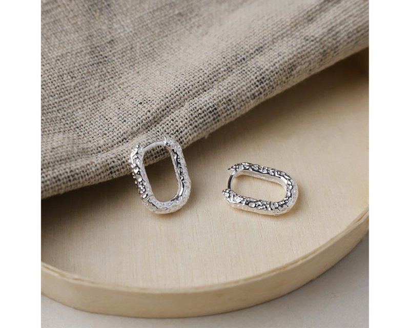 I mark I 925 sterling silver earrings - ต่างหู - เงินแท้ สีเงิน